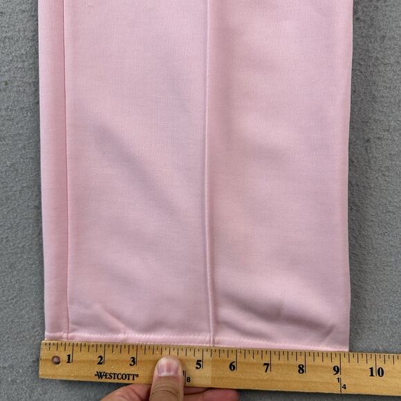 Vtg 80s Adidas Track Pants Large Pink Straight Leg Draw String Elastic Waist‎ - Picture 12 of 16